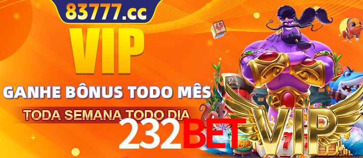 Banner promocional do 232BET oferecendo 100% de recompensas adicionais contínuas para quem fizer o login diário (Daily sign-in), com um mascote de coelho.