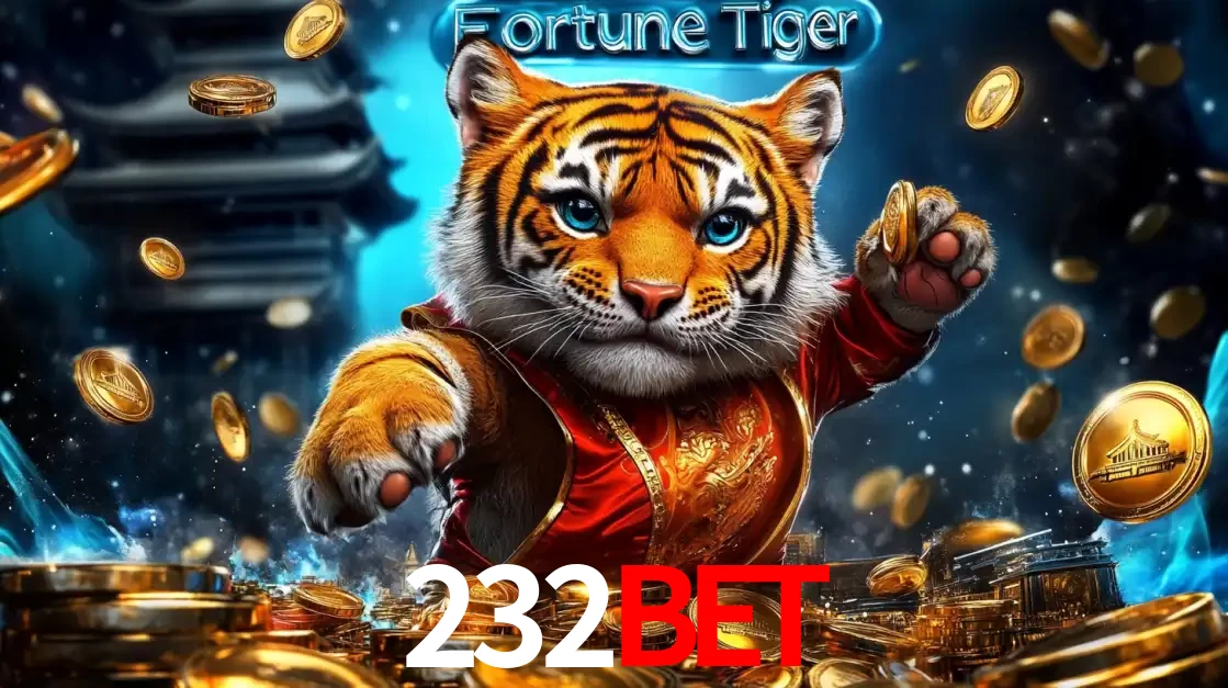 Imagem promocional do jogo de slot Fortune Tiger, com um tigre majestoso em traje tradicional cercado por uma fortuna em moedas de ouro, disponível agora no cassino 232BET.